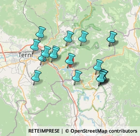 Mappa Viale Vincenzo Noceta, 05100 Terni TR, Italia (6.97947)