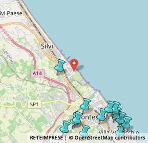 Mappa Viale Tevere, 64028 Silvi TE, Italia (3.32231)