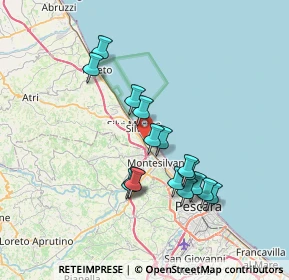 Mappa Via Piave, 64028 Silvi TE, Italia (6.76)