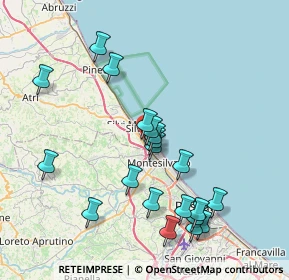 Mappa Via Piave, 64028 Silvi TE, Italia (8.364)