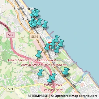 Mappa Via Piave, 64028 Silvi TE, Italia (1.0085)