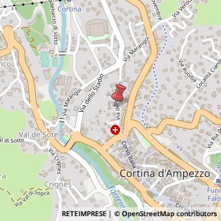Mappa Via del Castello, 37, 32043 Cortina d'Ampezzo, Belluno (Veneto)