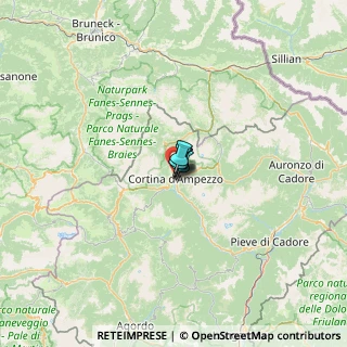 Mappa Via Cà Zanna, 32043 Cortina d'Ampezzo BL, Italia (37.44538)