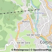 Kaart Cortina d'Ampezzo