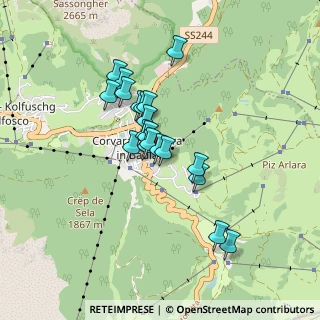 Mappa Str. Pé de Corvara, 39033 Corvara in Badia BZ, Italia (0.648)