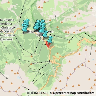 Mappa Strada Plan, 39048 Selva di Val Gardena BZ, Italia (1.69944)