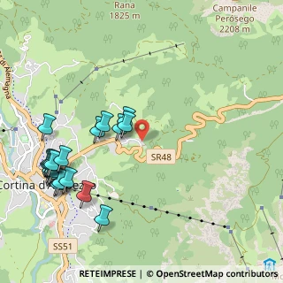 Mappa FRAZIONE, 32043 Cortina d'Ampezzo BL, Italia (1.2305)