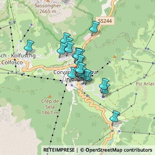 Mappa Strada Col Alt, 39033 Corvara In Badia BZ, Italia (0.5695)
