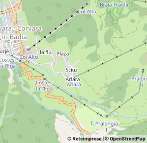Mappa Strada sciuz, 39033 Corvara In Badia BZ, Italia (0.34)