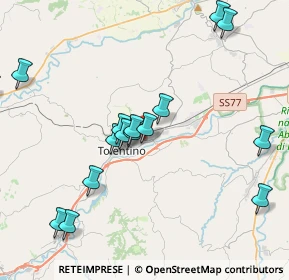 Mappa Via Giovanni Pascoli, 62029 Tolentino MC, Italia (5.5675)