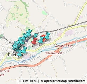 Mappa Via Giovanni Pascoli, 62029 Tolentino MC, Italia (1.00353)