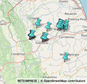 Mappa Via Pietro Nenni, 62029 Tolentino MC, Italia (11.585)