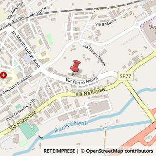 Mappa Via Pietro Nenni, 15, 62029 Tolentino, Macerata (Marche)