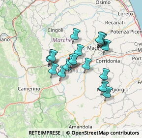 Mappa Via Tullio Colsalvatico, 62029 Tolentino MC, Italia (10.99211)