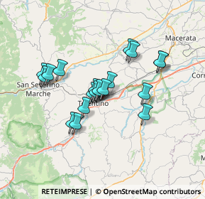 Mappa Via Tullio Colsalvatico, 62029 Tolentino MC, Italia (5.613)