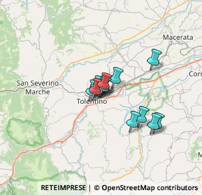 Mappa Via Tullio Colsalvatico, 62029 Tolentino MC, Italia (4.32083)