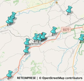 Mappa Via Tullio Colsalvatico, 62029 Tolentino MC, Italia (4.81571)