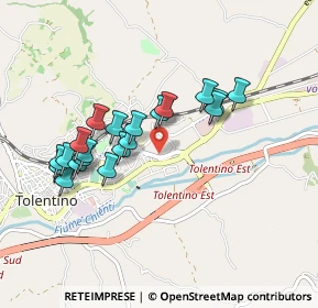 Mappa Via Tullio Colsalvatico, 62029 Tolentino MC, Italia (0.866)