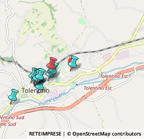 Mappa Viale Giacomo Brodolini, 62029 Tolentino MC, Italia (0.98643)