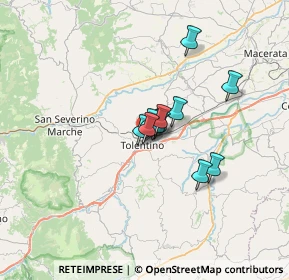 Mappa Via Adamello, 62029 Tolentino MC, Italia (4.10273)