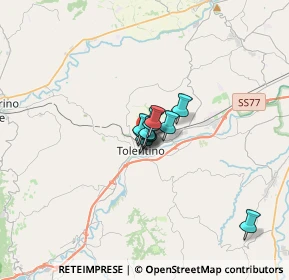 Mappa Via Adamello, 62029 Tolentino MC, Italia (1.34727)