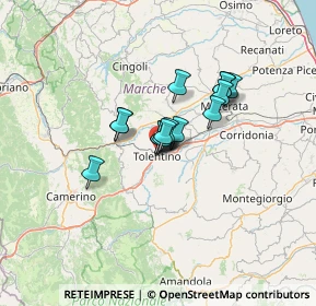 Mappa Via Adamello, 62029 Tolentino MC, Italia (8.18133)