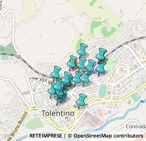 Mappa Via Adamello, 62029 Tolentino MC, Italia (0.3345)