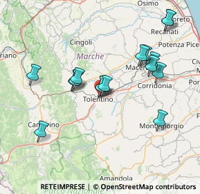 Mappa Via delle Fornaci, 62029 Tolentino MC, Italia (15.11)