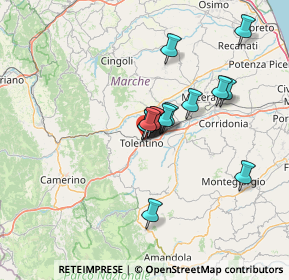 Mappa Via delle Fornaci, 62029 Tolentino MC, Italia (10.60286)