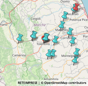 Mappa Via delle Fornaci, 62029 Tolentino MC, Italia (15.12059)