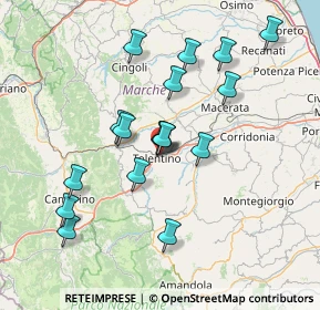 Mappa Via delle Fornaci, 62029 Tolentino MC, Italia (14.23588)