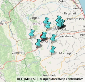 Mappa Piazza Marconi Guglielmo, 62029 Tolentino MC, Italia (11.082)