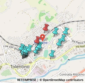 Mappa Via delle Fornaci, 62029 Tolentino MC, Italia (0.463)