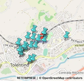 Mappa Via delle Fornaci, 62029 Tolentino MC, Italia (0.4305)