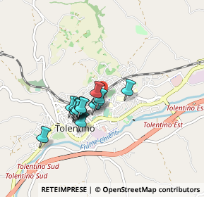 Mappa Via delle Fornaci, 62029 Tolentino MC, Italia (0.63429)