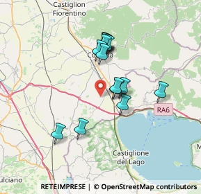Mappa Strada Provinciale, 52044 Cortona AR, Italia (5.99733)