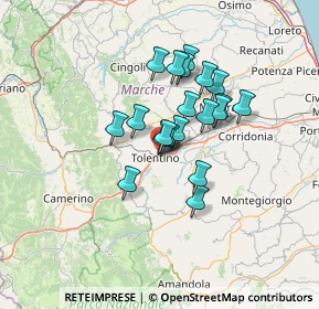 Mappa Viale della Repubblica, 62029 Tolentino MC, Italia (10.138)