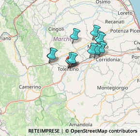 Mappa Via Brodolini Giacomo, 62029 Tolentino MC, Italia (9.66333)