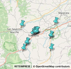 Mappa Via Brodolini Giacomo, 62029 Tolentino MC, Italia (4.57333)