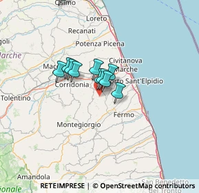 Mappa Via Santa Maria, 63812 Montegranaro FM, Italia (9.18455)