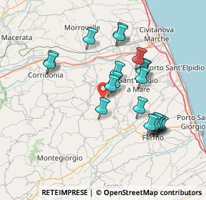 Mappa Via Santa Maria, 63812 Montegranaro FM, Italia (7.142)