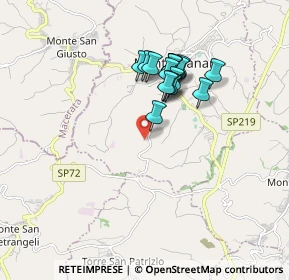 Mappa Via Santa Maria, 63812 Montegranaro FM, Italia (1.48235)