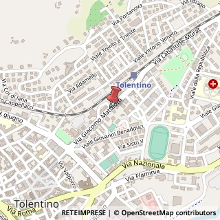 Mappa Viale matteotti giacomo 39, 62029 Tolentino, Macerata (Marche)
