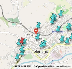 Mappa Via Col di Lana, 62029 Tolentino MC, Italia (0.6335)