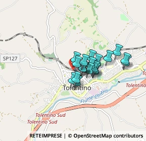 Mappa Via Col di Lana, 62029 Tolentino MC, Italia (0.557)