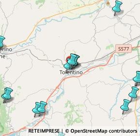 Mappa Via Col di Lana, 62029 Tolentino MC, Italia (6.33588)