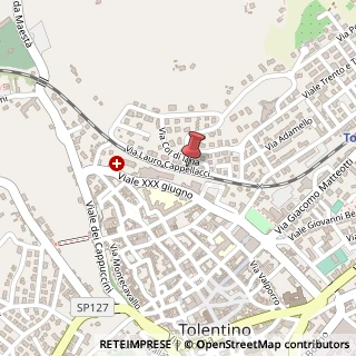 Mappa Via Lauro Cappellacci, 11/A, 62029 Tolentino, Macerata (Marche)