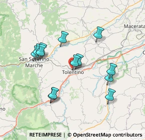 Mappa Via Col di Lana, 62029 Tolentino MC, Italia (7.17462)