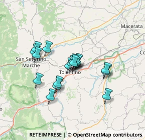 Mappa Via Giacomo Leopardi, 62029 Tolentino MC, Italia (5.21278)