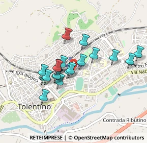 Mappa Via Galleria Fornace, 62029 Tolentino MC, Italia (0.37526)